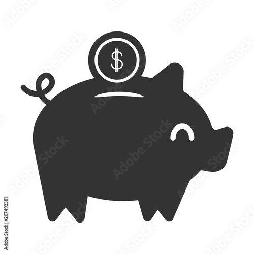 Finance Vector Flat Icon or Button