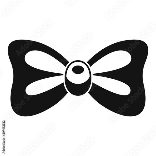 Vintage bow tie icon. Simple illustration of vintage bow tie vector icon for web design isolated on white background