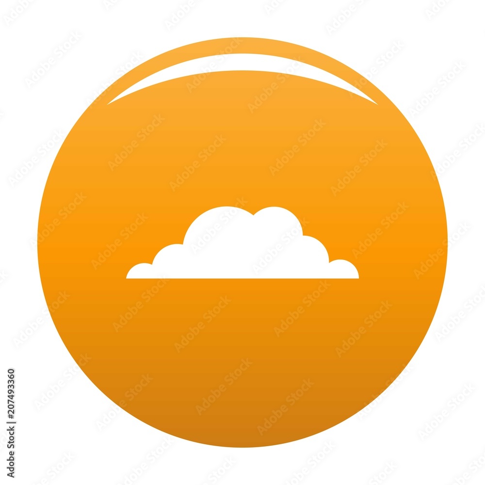 Weather icon. Simple illustration of weather vector icon for any design orange Weather icon. Simple illustration of weather vector icon for any design orange