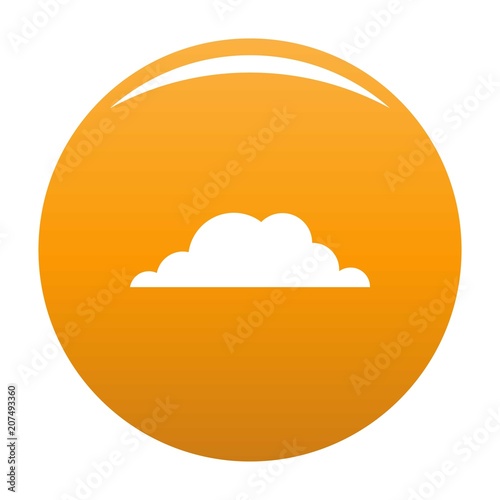 Weather icon. Simple illustration of weather vector icon for any design orange