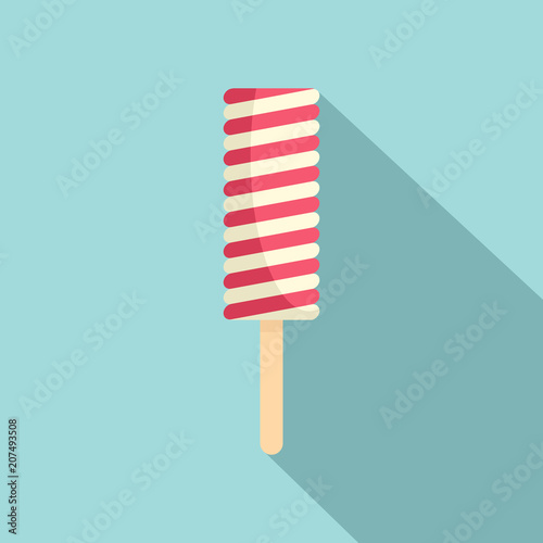 Candy ice cream icon. Flat illustration of candy ice cream vector icon for web design