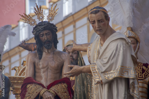 paso de misterio de la hermandad de San Benito, semana santa de Sevilla