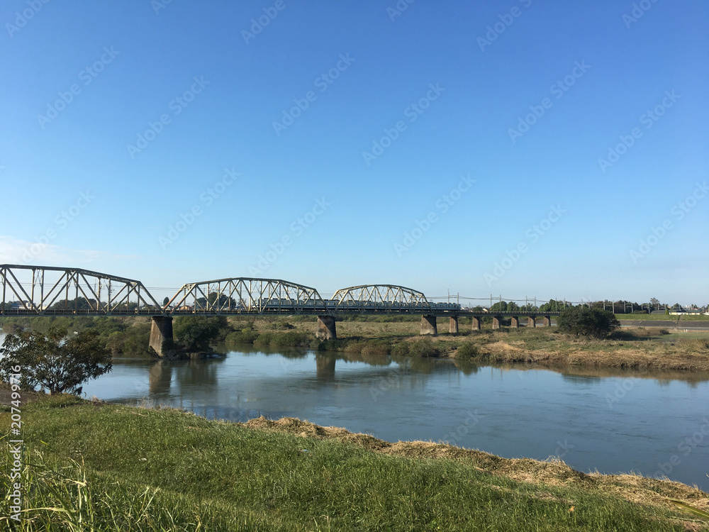 Fototapeta premium 東武野田線江戸川橋梁