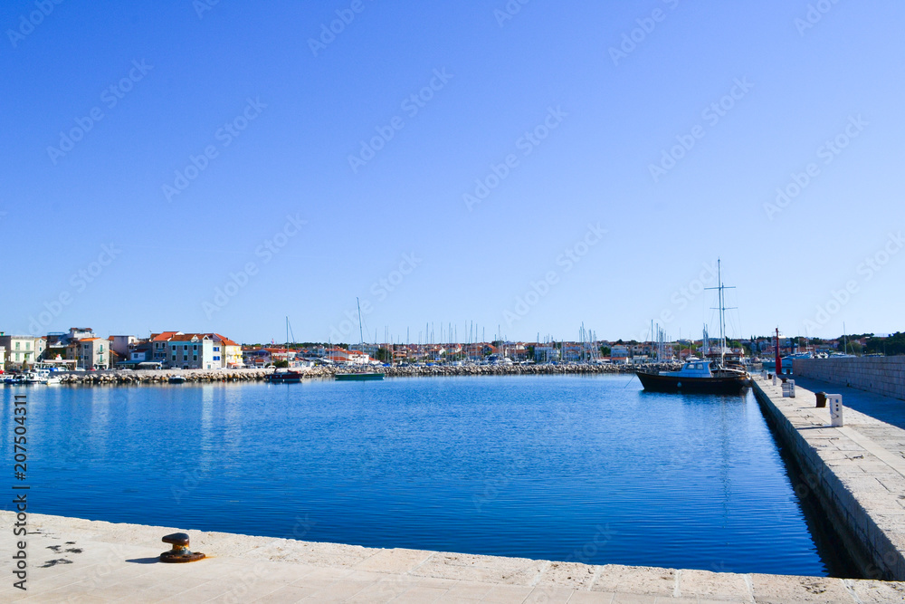 Vodice Harbour in Dalmatia, Croatia