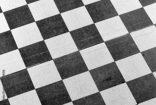 used empty chessboard abstract conceptual photo