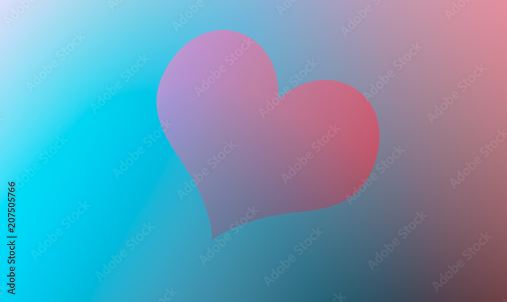 Pink hearts on background with Clipping path