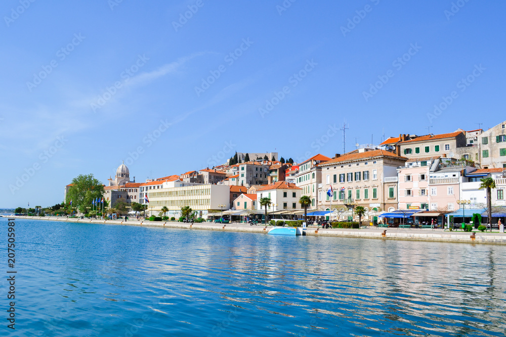 Sibenik, UNESCO town waterfront, Croatia