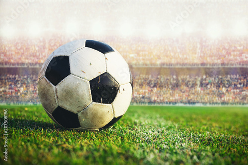 soccer ball in the stadium © pixfly