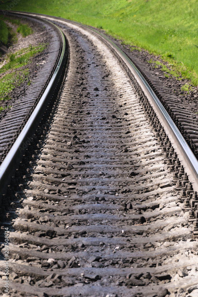 Fototapeta premium the railway turns