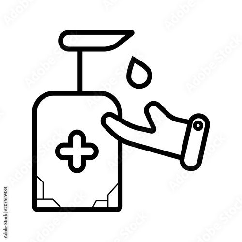 Hand sanitizer icon