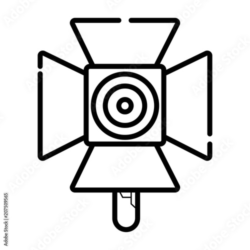 spotlight icon. light for photocamera
