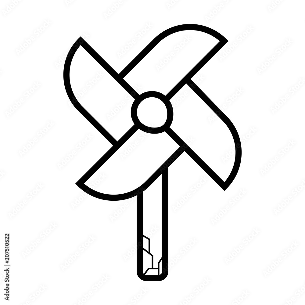 Pinwheel icon vector Pinwheel icon vector