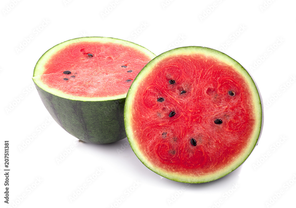 Slice of watermelon on white background Slice of watermelon on white background