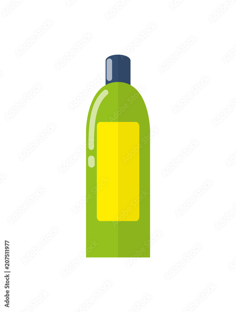 Plastic Bottle and Cosmetics Vector Illustration Plastic Bottle and Cosmetics Vector Illustration