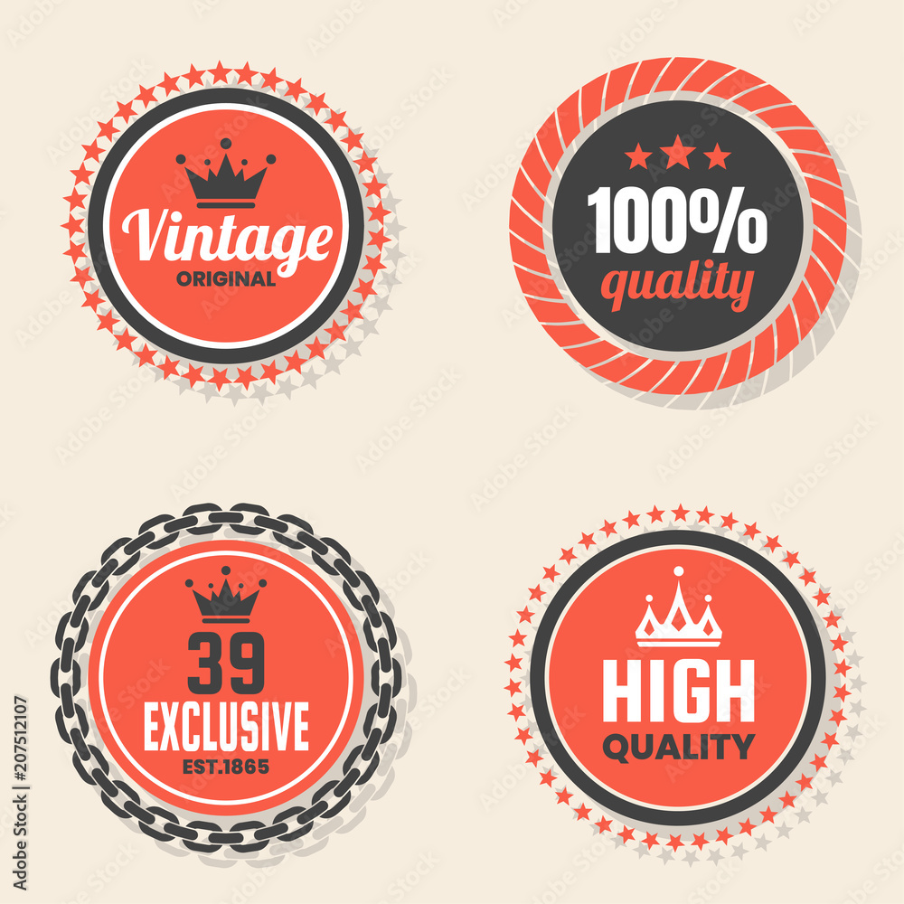 Vintage Retro Vector Logo for banner