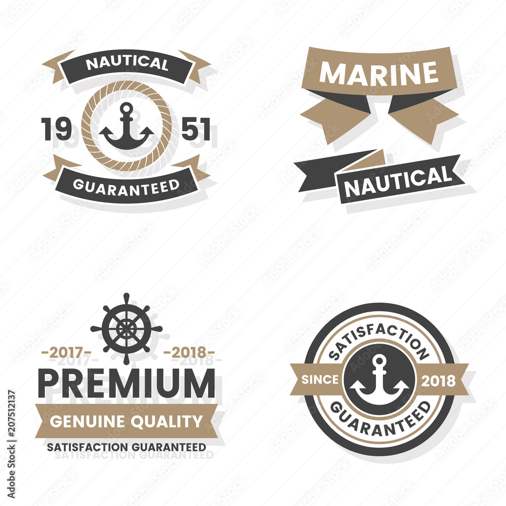 Fototapeta premium Vintage Retro Vector Logo for banner