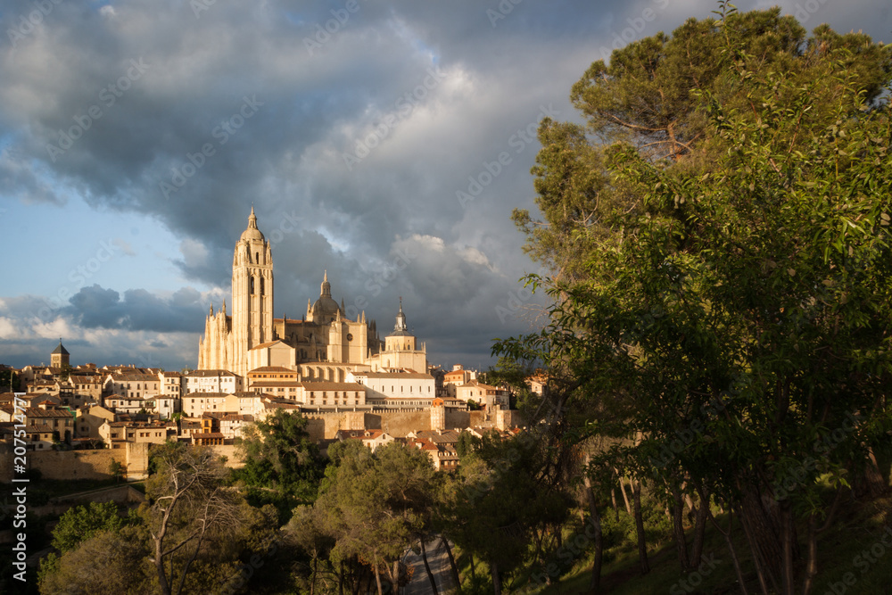 Catedral de Santa Maria de Segovia in the historic city of Segovia, Castilla y Leon, Spain