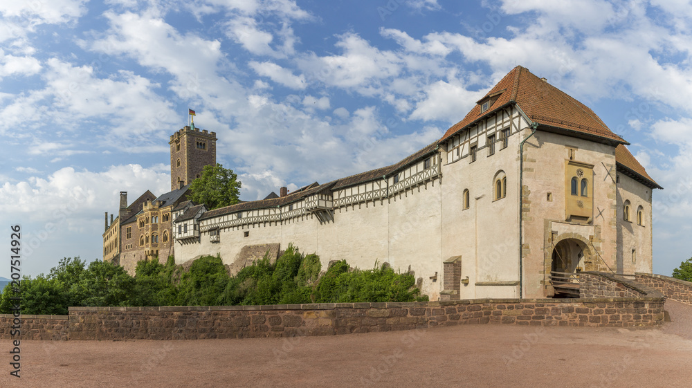 The Wartburg castle near the town of Eisenach