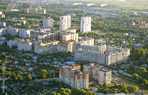 Top view  of the micro district Moscowsky,  city of Ryazan photo