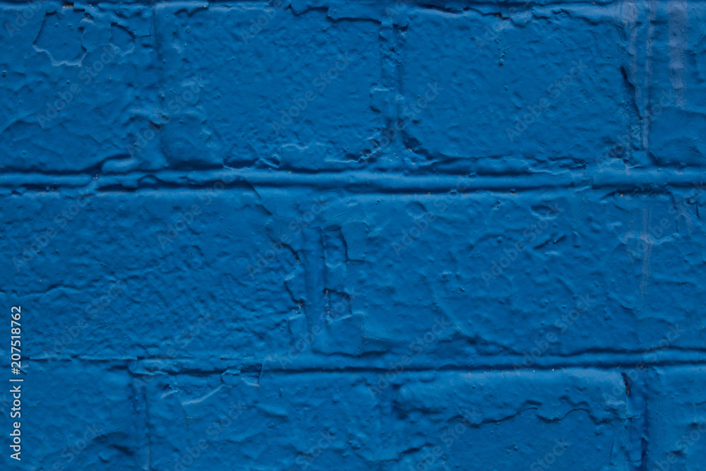 blue brick wall, background