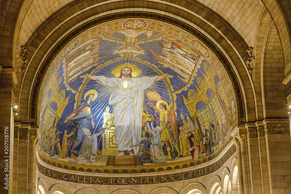 Basilique de Montmartre - Mosaïque du Christ en gloire Basilique de Montmartre - Mosaïque du Christ en gloire