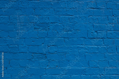 blue brick wall  background