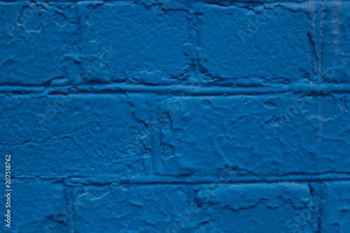blue brick wall, background