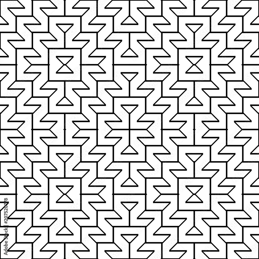 Design seamless monochrome geometric pattern Design seamless monochrome geometric pattern