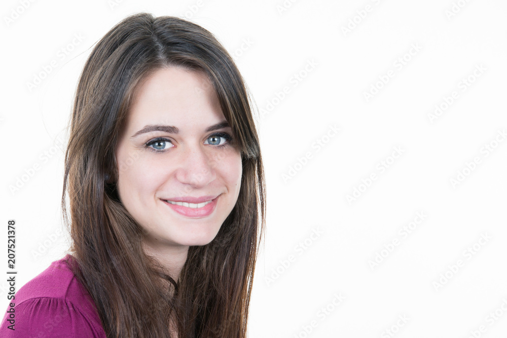 teen Girl smiling casual studio portrait teen Girl smiling casual studio portrait