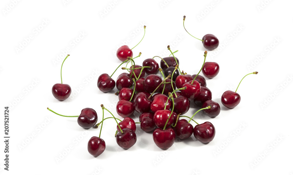 cherries on white background cherries on white background