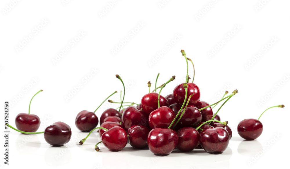 cherries on white background cherries on white background