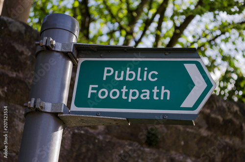 Photo Public footpath sign