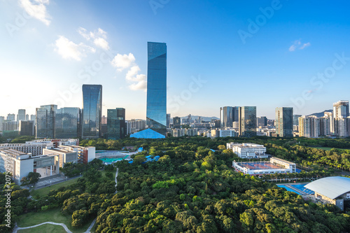 panoramic city skyline