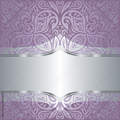 Floral wedding violet vector holiday background design
