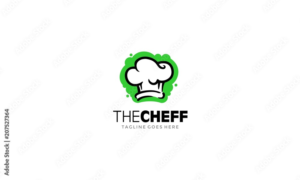 Abstract Chef Hat Logo Abstract Chef Hat Logo