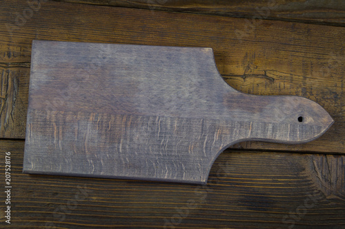 background with cutting board. kitchen accessories