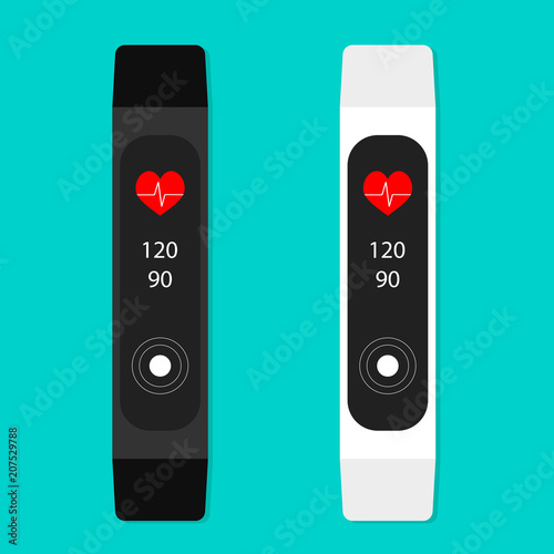 Fitness bracelet with counter, pulse and calories