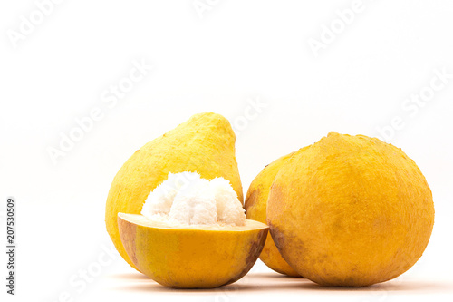 Santol isolated on white background. photo