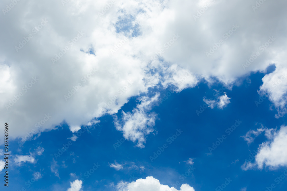 Fototapeta premium blue sky with clouds, Summer Wallpaper