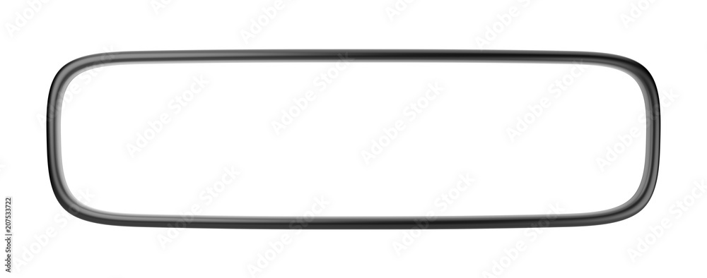 Blank Rearview Mirror Isolated Blank Rearview Mirror Isolated