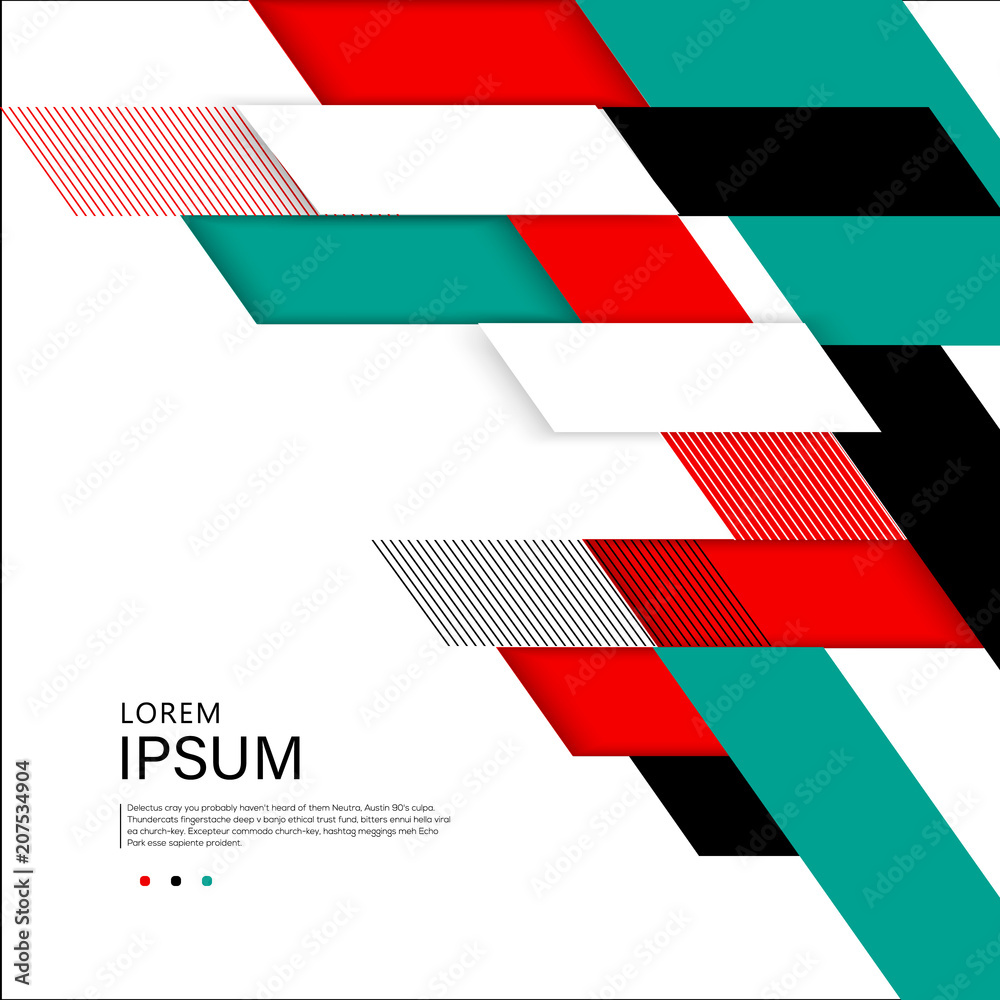 Obraz premium Color triangular geometric background vector EPS10