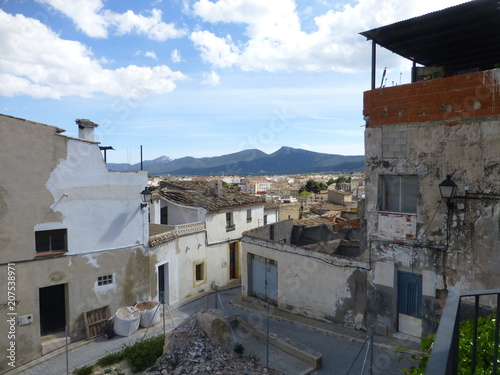 Castalla. Pueblo de Alicante en la Comunidad Valenciana. España