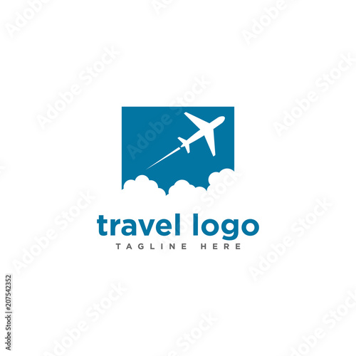 travel logo design template photo
