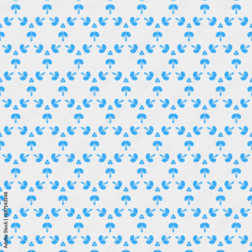 Light blue seamless pattern background. Stencil for printed matter, print on fabric or textile, clothes and ceramic. Creative template for design products decoration. Symmetric kaleidoscope wallpaper Light blue seamless pattern background. Stencil for printed matter, print on fabric or textile, clothes and ceramic. Creative template for design products decoration. Symmetric kaleidoscope wallpaper