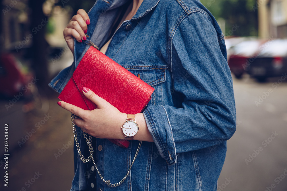 rose gold jean jacket