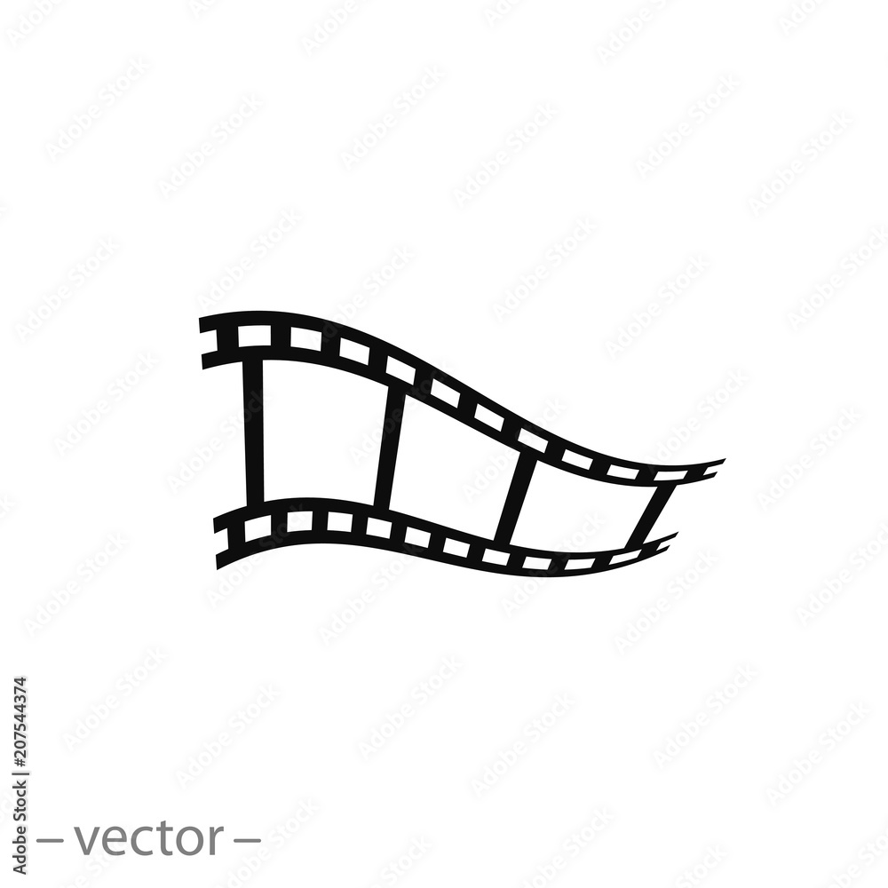 video film vector icon