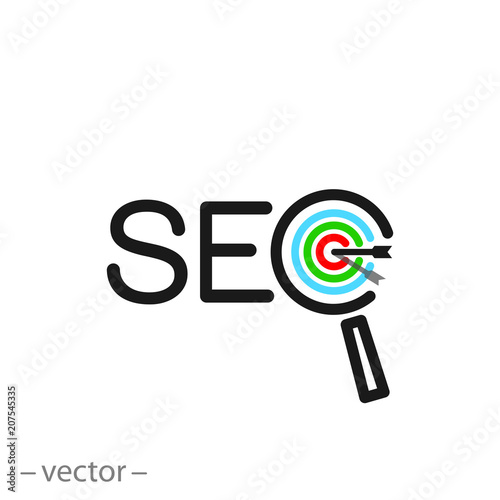 seo logo, icon vector