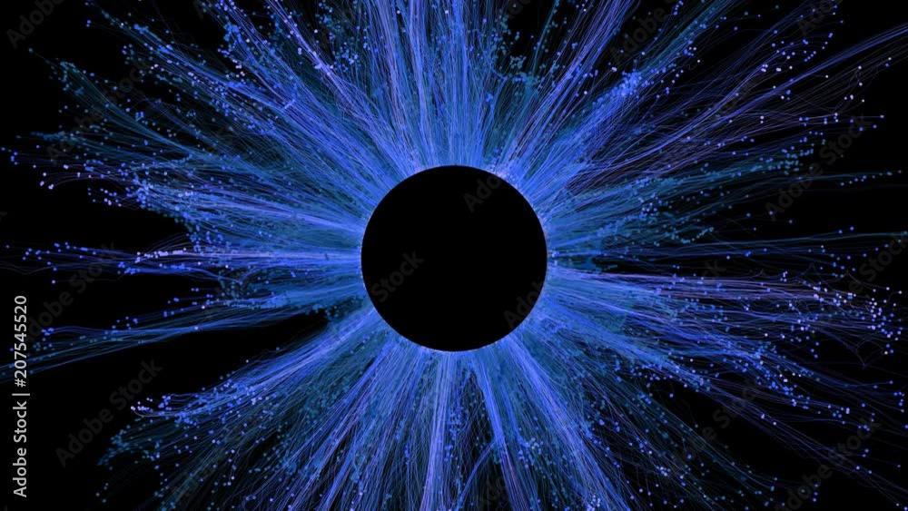 4K CGI paint powder shockwave simulation. Logo and copy space.
