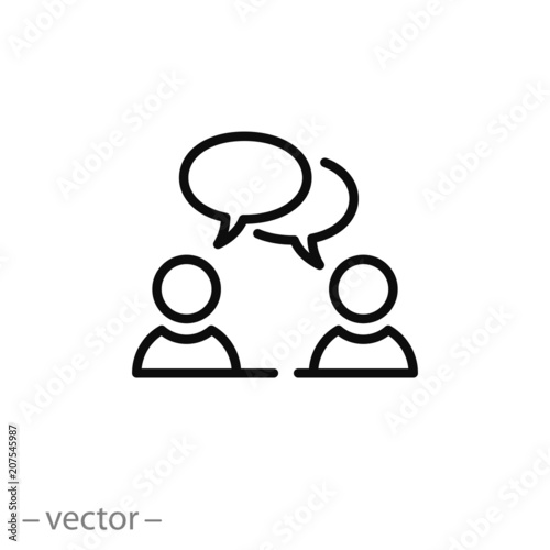 speaking people icon vector