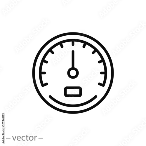speedometer icon vector